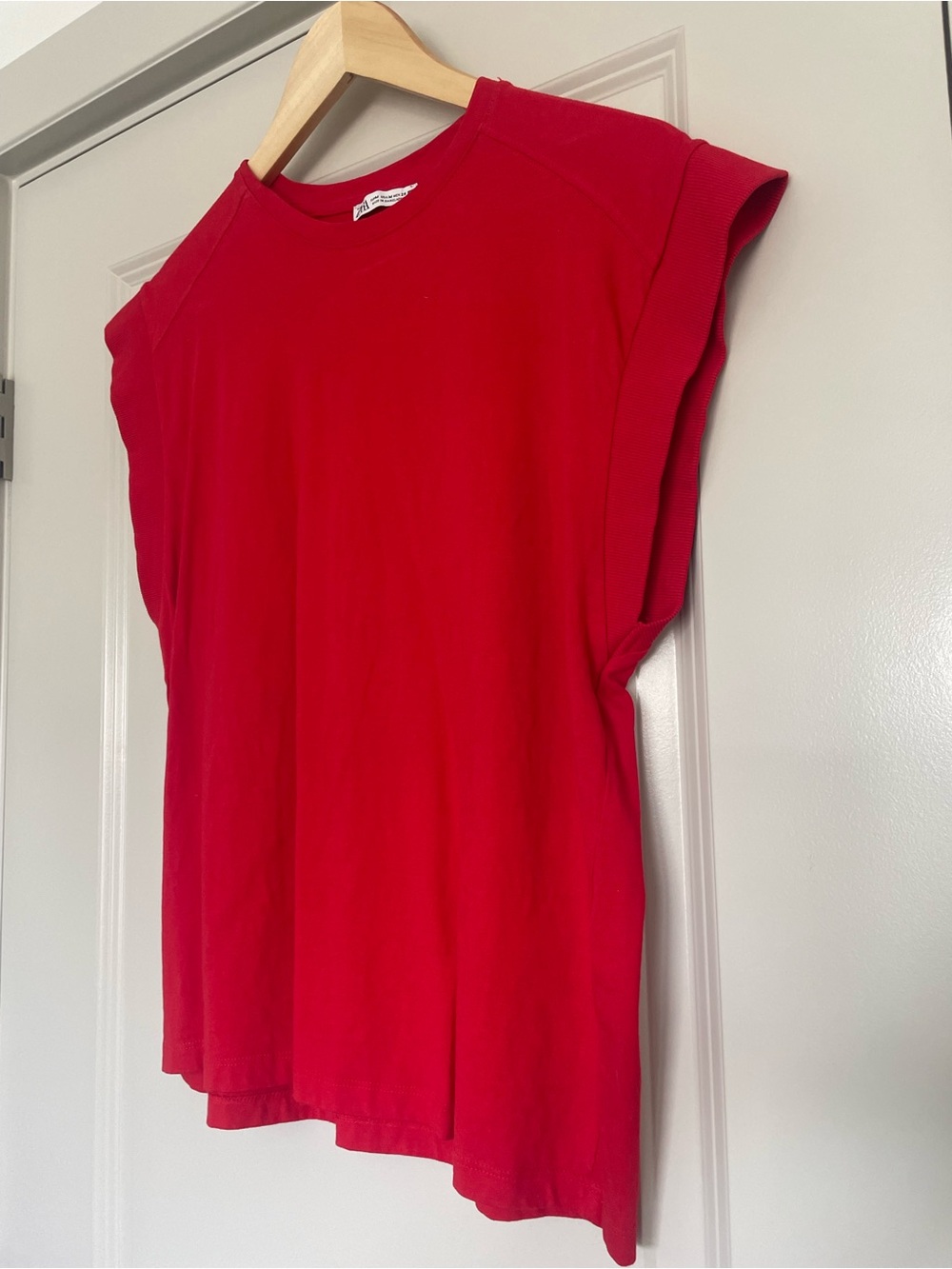 Zara Red Short-Sleeve Tee
